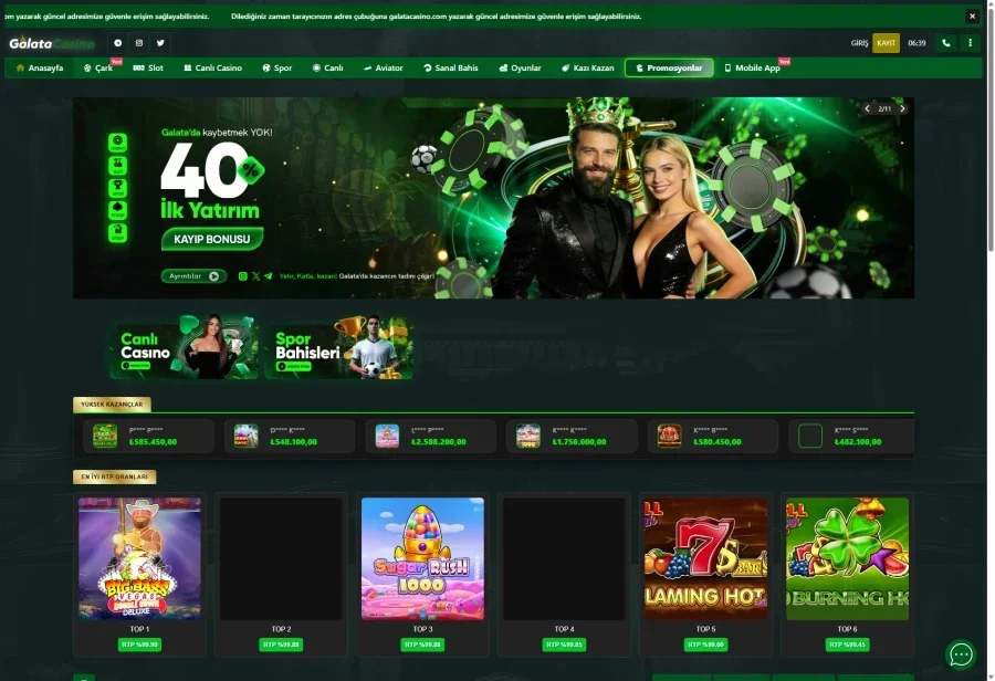 Galata Casino ekran görüntüsü